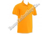 Gents Yellow Short Sleeve Polyester Cotton T-Shirts Polo Shirts